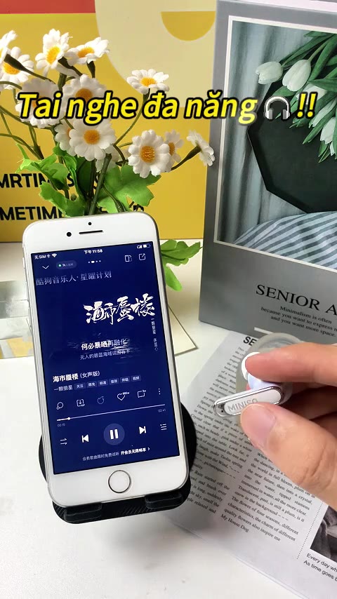 Miniso MS106 Tai nghe dịch không dây AI Tai nghe nhét tai Tai nghe chơi game Chống nước IPX5 Âm thanh nổi HiFi | BigBuy360 - bigbuy360.vn