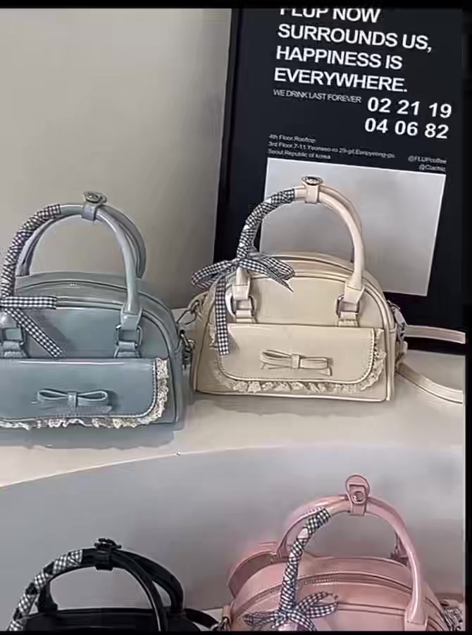 Túi Đeo Ngang Nữ Nơ Băng Phong Cách Hàn Quốc Đa Năng Ins Ren Dopamine Túi Đeo Vai Dễ Thương | BigBuy360 - bigbuy360.vn