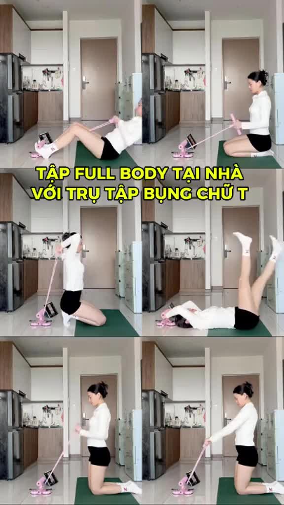Dụng Cụ Tập Cơ Bụng Nâng Cấp Tại Nhà Đế Hút Chân Không Trụ Chữ T Kèm Dây Kéo Đàn Hồi 4 Ống JUSTFIT | BigBuy360 - bigbuy360.vn