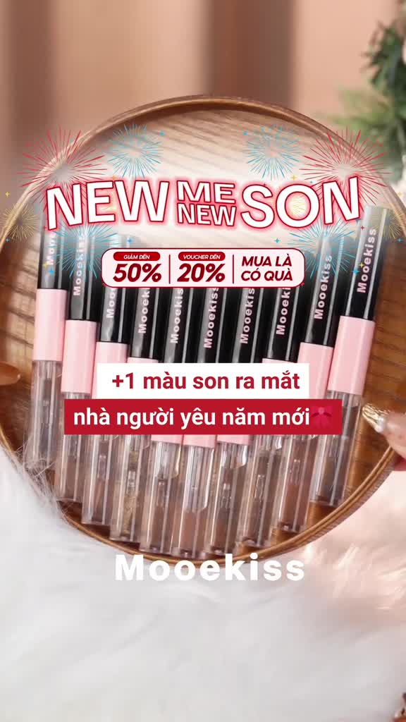 Son môi hai đầu Mooekiss đa chức năng, vừa tạo hiệu ứng lì mờ vừa có lớp bóng căng mọng tự nhiên | BigBuy360 - bigbuy360.vn