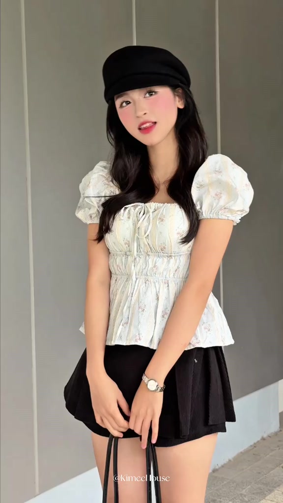 Áo Babydoll Trễ Vai Linen Lưng Chun Kiểu Xinh Tay Phồng Tiểu Thư Công Chúa Mùa Hè Kimee MA287 | BigBuy360 - bigbuy360.vn