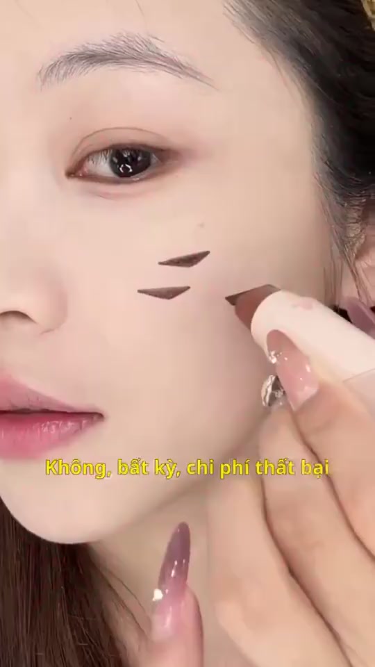 Bút Kẻ Mắt 2 Đầu Eyeliner Stamp Nét Mảnh Chống Nước Trang điểm tem kép tiện lợi, lâu trôi | BigBuy360 - bigbuy360.vn
