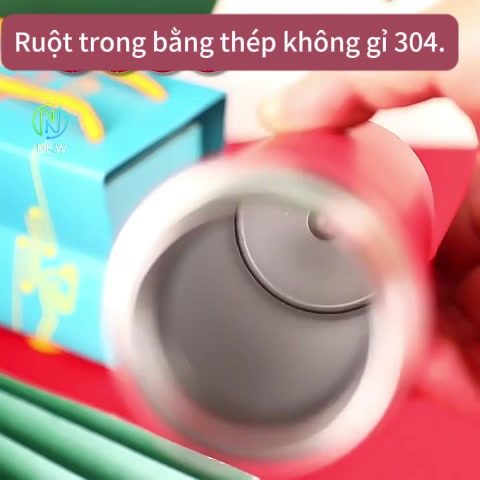 Bình giữ nhiệt inox thông minh hiển thị nhiệt độ, dạng thẳng dùng trên xe, dày hơn | BigBuy360 - bigbuy360.vn