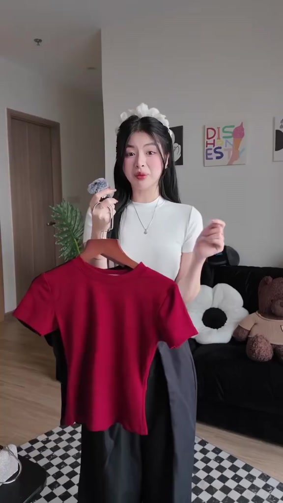 Áo thun nữ thắt eo ôm body chất thun cotton Hàn Quốc co dãn mát mẻ MA208 | BigBuy360 - bigbuy360.vn