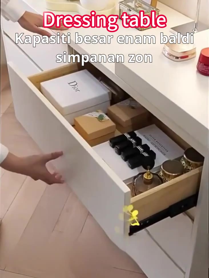 MY Bàn trang điểm đẹp xoay 180 thông minh tủ ngăn kéo đa năng để đồ tủlưu trữ, Chống ẩm gỗ | BigBuy360 - bigbuy360.vn