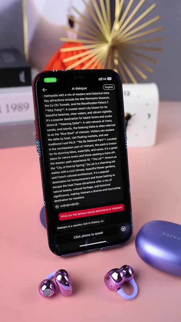 Tai nghe dịch thuật thông minh Lenovo ERAZER XF36 AI Tai nghe BluetoothV6.0  360°ACS Âm thanh vòm Tai nghe kẹp thời trang Tai nghe không dây khử tiếng ồn thông minh | BigBuy360 - bigbuy360.vn