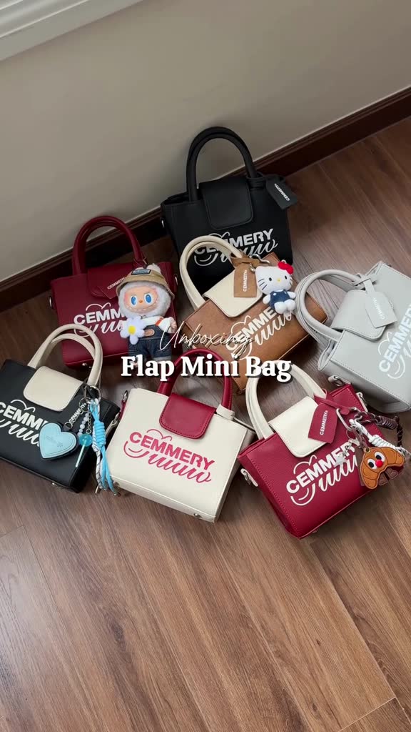 Túi Đeo Chéo CEMMERY Local Brand Chính Hãng Flap Mini Bag Da PVC Đựng Vừa Điện Thoại Promax 7 Màu | BigBuy360 - bigbuy360.vn