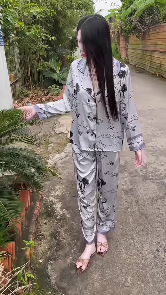 Pijama Cổ Vest Y4 Kim Thanh - Lụa Latin Tay Dài Nút Bọc Mềm Mịn Thoáng Mát Mặc Nhà Size 40-75kg | BigBuy360 - bigbuy360.vn