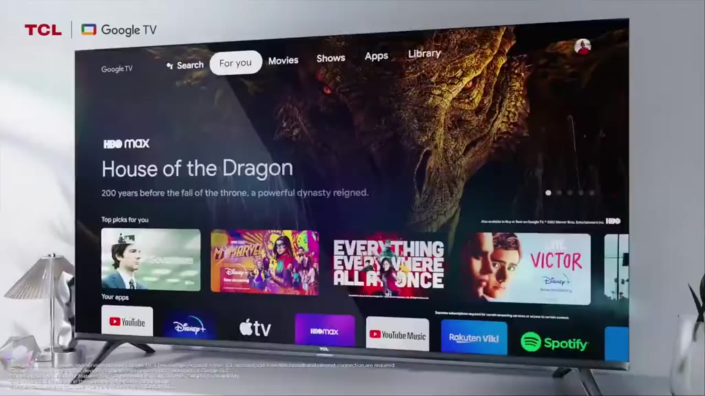 【QLED】32inch  QLED, Smart Google TV TCL 32V5C, Tấm nền HVA,Tần số quét 60Hz, Dolby Atmos | BigBuy360 - bigbuy360.vn