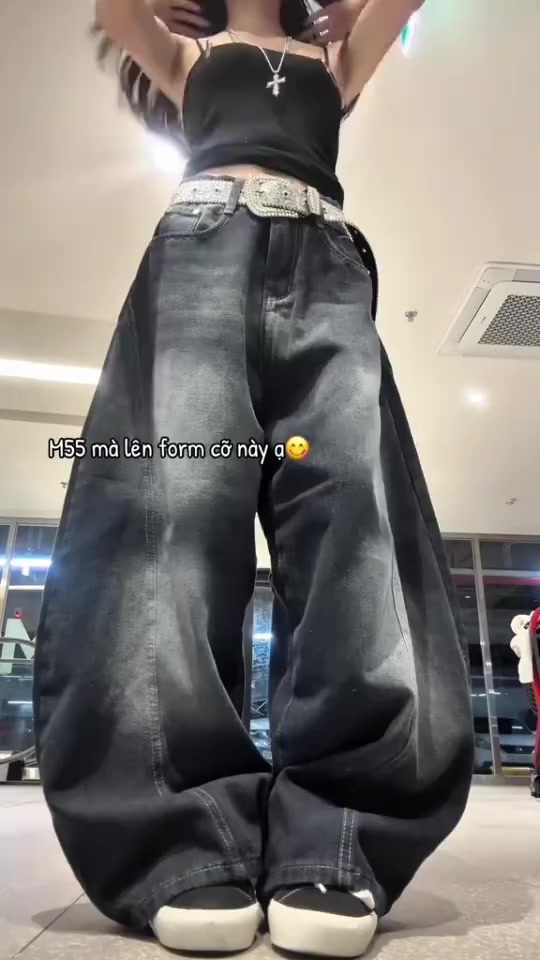 Quần Jean Nam Nữ Ống Rộng Cong From Rộng Wash Màu Retro Unisex Phong Cách Streetwear LC LUCY MALL | BigBuy360 - bigbuy360.vn