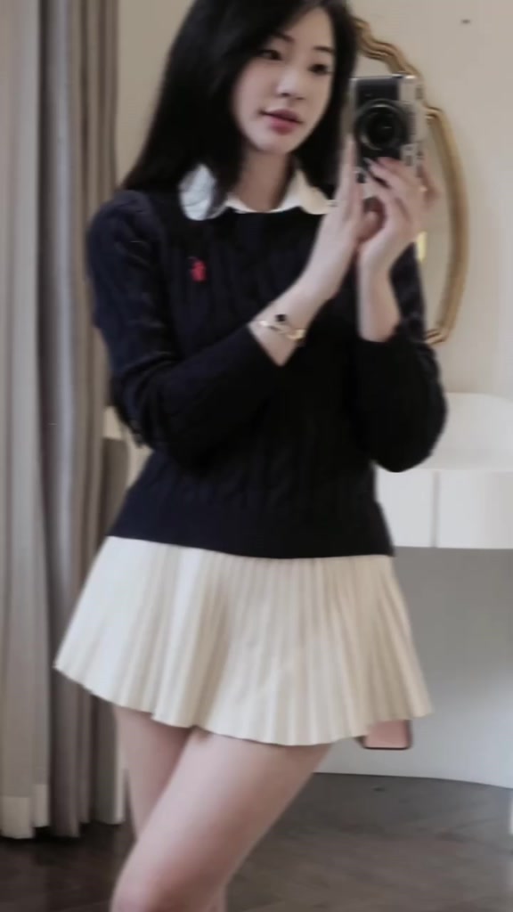 Áo Len Dệt Kim Nữ Form Basic Cổ Tròn Thêu Logo Nhỏ Phong Cách Hàn Quốc Siêu Hot Th20 | BigBuy360 - bigbuy360.vn