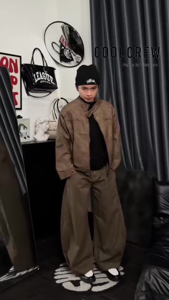 Quần Jean 𝐂𝐎𝐎𝐋𝐂𝐑𝐄𝐖 Dáng Bầu Nâu Coffee – Basic, Cá Tính, Thời Thượng | BigBuy360 - bigbuy360.vn