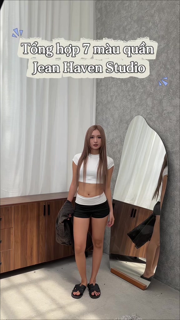 Quần jeans baggy nam nữ Haven Studio ống cong form rộng màu xanh, đen, nâu hiệu ứng bó gãy | BigBuy360 - bigbuy360.vn