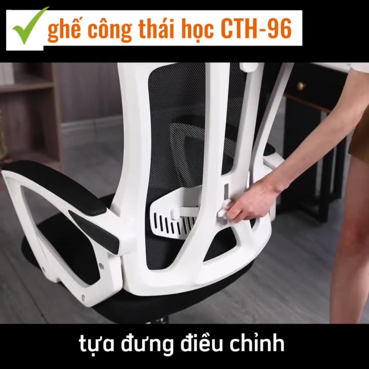 Ghế Chân Xoay Văn Phòng , Làm Việc Siêu Tiện Ích, Tay Cầm Nâng Hạ CTH-96-RDN Resdani | BigBuy360 - bigbuy360.vn