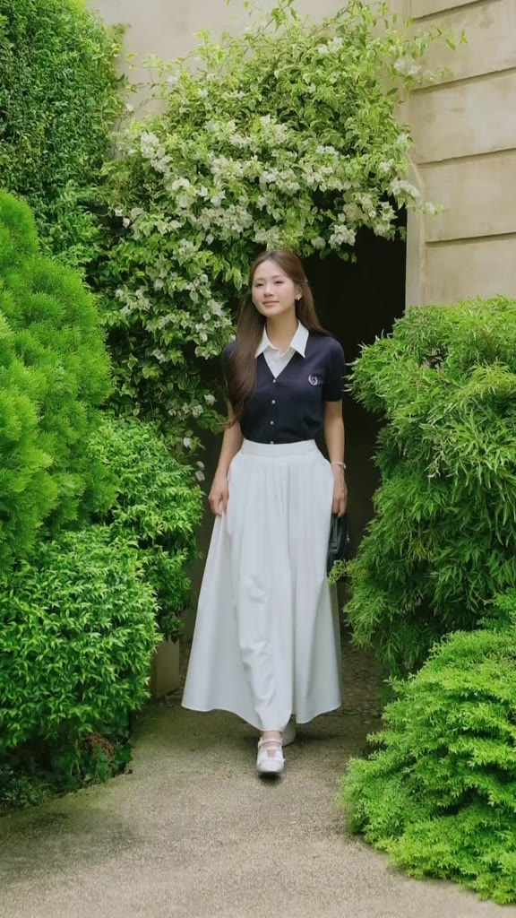 (Desk to Date) Áo dệt kim cổ tròn phối viền cổ rời, chất liệu mềm mát, co dãn mix cùng váy, quần thời trang Calie AF179 | BigBuy360 - bigbuy360.vn