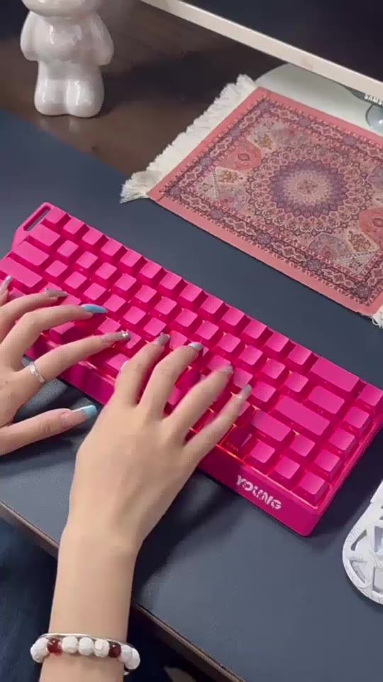 Bàn phím cơ không dây K68 Bluetooth có dây không dây 2.4G K68/81/87 PBT phím LED RGB Hỗ trợ hotwap Kết nối máy tính iPad | BigBuy360 - bigbuy360.vn