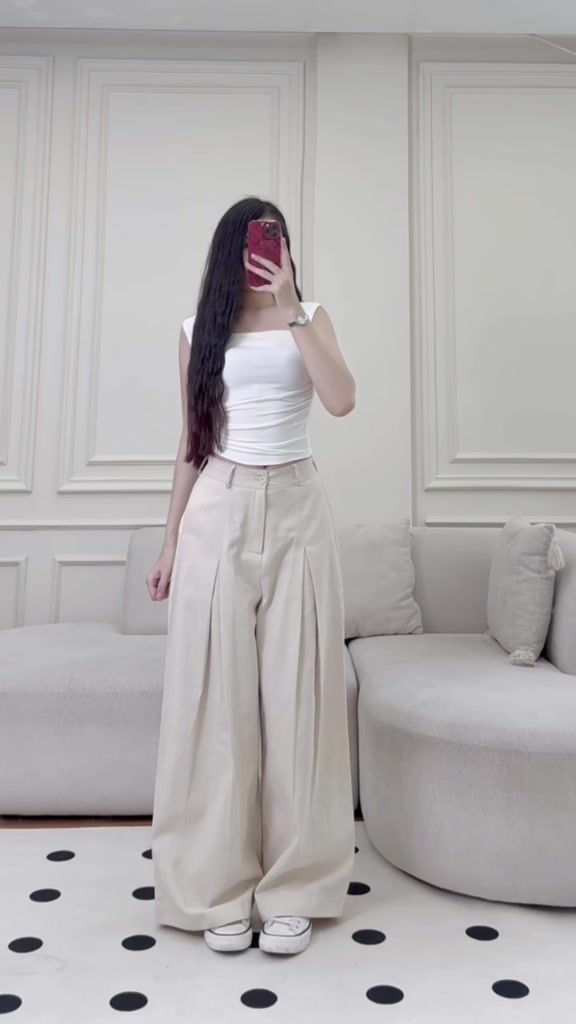 Quần tây ống rộng Hari dáng công sở chất kaki tôn dáng | BigBuy360 - bigbuy360.vn