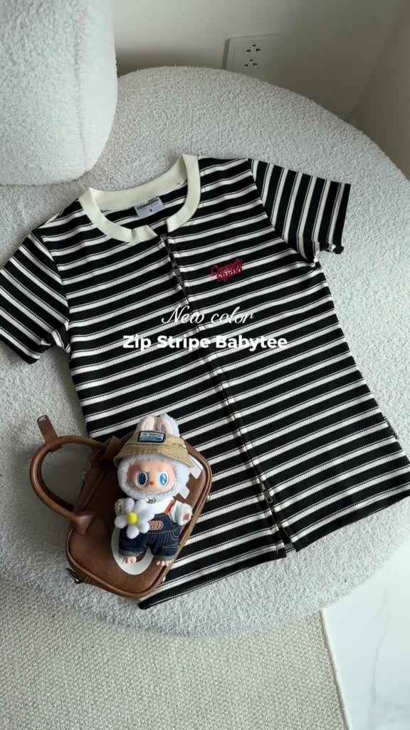 Áo Baby Tee CEMMERY Local Brand Chính Hãng Zip Stripe Polo Sọc Vải Cá Sấu Logo Thêu 4 Màu | BigBuy360 - bigbuy360.vn