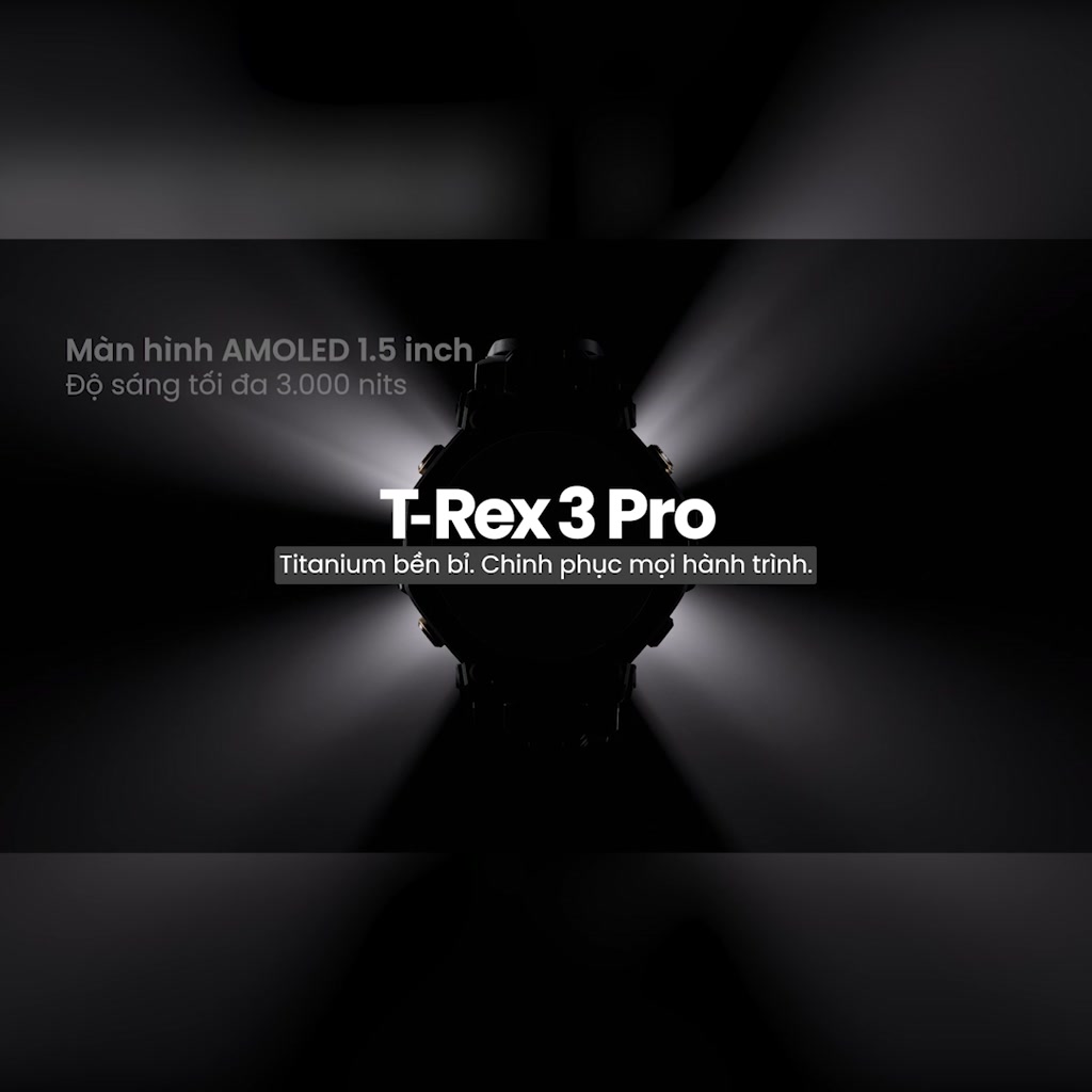 Đồng hồ thông minh Amazfit T-Rex 3 Pro | 48mm / 44mm | Viền Titanium Cấp Độ 5 | Bản Đồ Offline | GPS Chính Xác - BH 12th | BigBuy360 - bigbuy360.vn