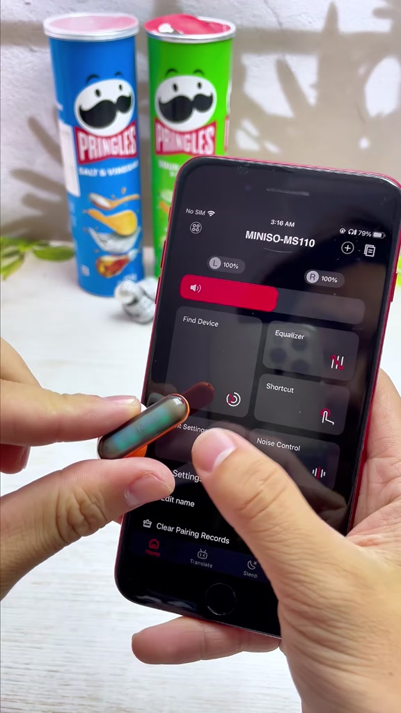 Tai nghe Bluetooth không dây MINISO MS110 HIFI Giảm tiếng ồn Nhiều chế độ hiệu ứng âm thanh Dịch AI Tai nghe Đèn RGB Tai nghe thể thao | BigBuy360 - bigbuy360.vn