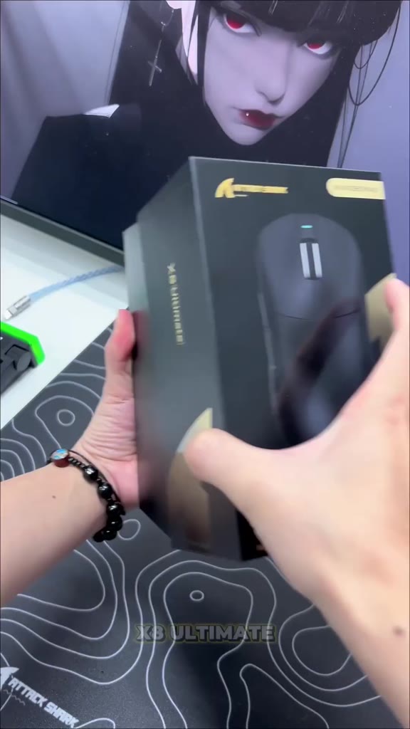 Chuột Không Dây Gaming Attack Shark X8 Ultimate Cảm Biến PAW3950MAX, Pin Sạc, Dongle 8K, App Macro | BigBuy360 - bigbuy360.vn
