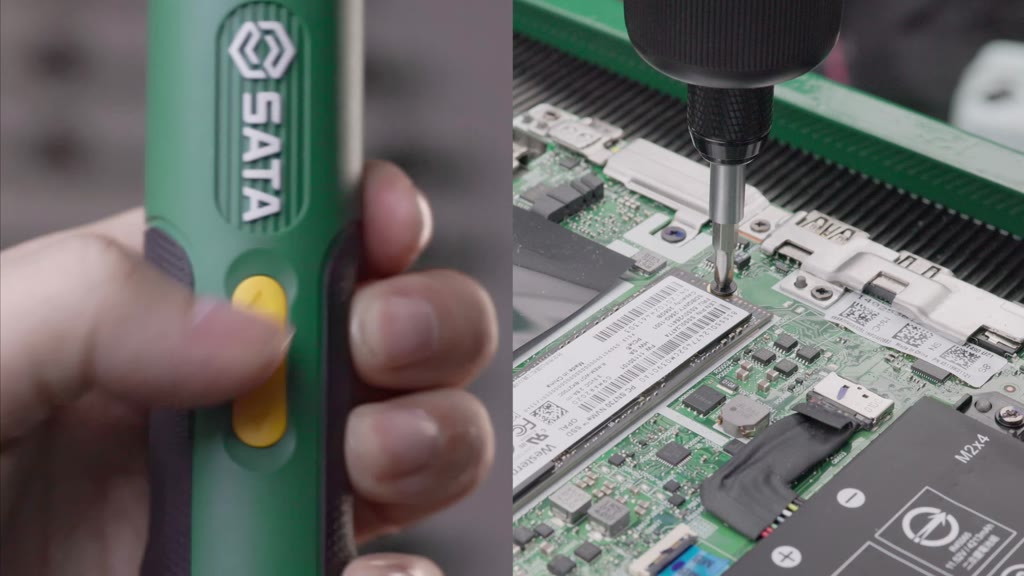 Bộ tua vít điện SATA 3.7V 32 chi tiết 151051 - Máy vặn ốc điện 151052 - Tua vít pin Lithium thẳng | BigBuy360 - bigbuy360.vn