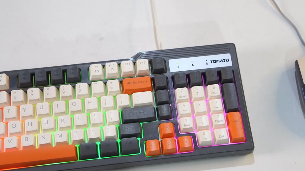 Combo bàn phím chuột giả cơ Tomato S100 S101 S120 LED RGB Trắng / Hồng / Đen/ Mix nhiều màu | BigBuy360 - bigbuy360.vn