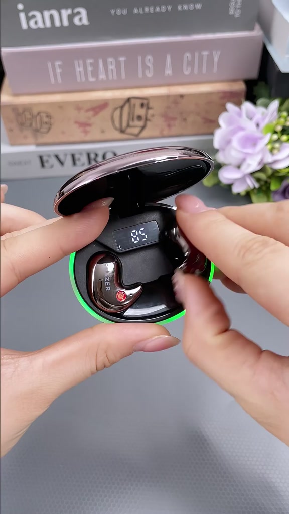 Tai nghe dịch thuật Lenovo ERAZER XF58 AI Tai nghe ngủ không dây LED Bluetooth 6.0 AI Tai nghe dịch thời gian thực IPX7 Tai nghe nhét tai chống nước Chất lượng âm thanh HIFI | BigBuy360 - bigbuy360.vn