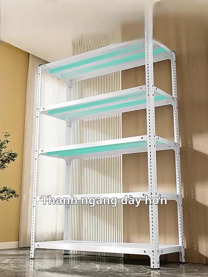 ALOVE Kệ sắt v lỗ nhiều tầng để đồ đa năng thép dày chịu tải cao chống gỉ điều chỉnh chiều cao | BigBuy360 - bigbuy360.vn