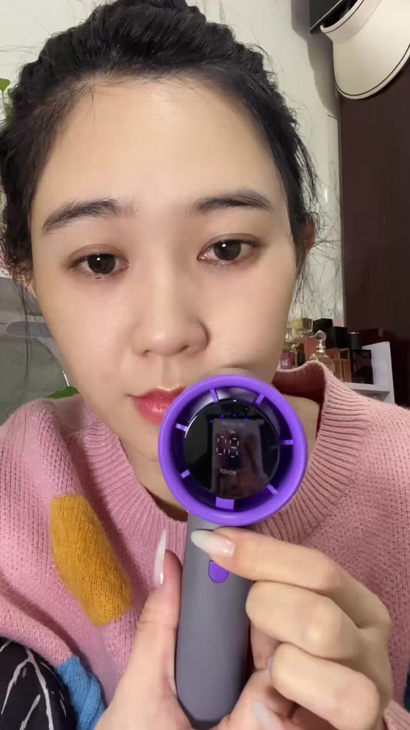 UCLOUDSOME LED hiển thị kỹ thuật số Quạt cầm tay tốc độ cao Gió mạnh mẽ 100 cấp Điều khiển tốc độ vô cấp Quạt cầm tay ngoài trời lâu trôi dành cho học sinh | BigBuy360 - bigbuy360.vn