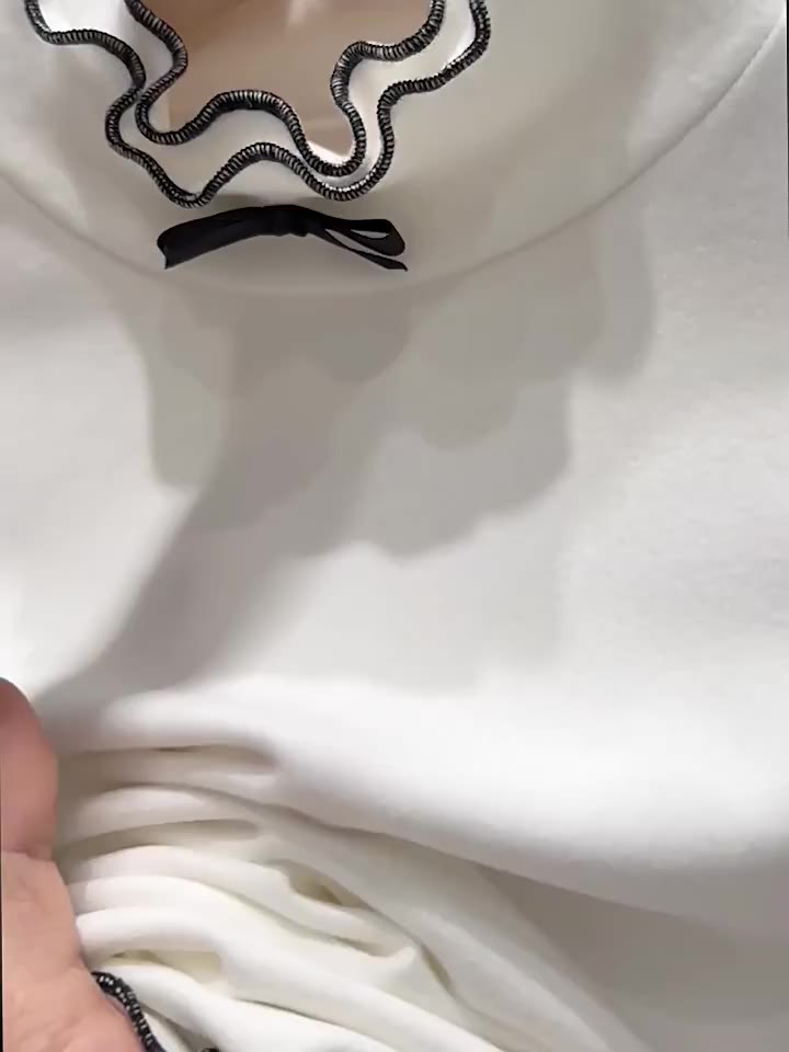 (Hàng QC) Áo Giữ Nhiệt Lông Thỏ Cổ Cao Hai Lớp Nhún Bèo Đính Nơ Xinh Xắn T105 - T2 Fashion | BigBuy360 - bigbuy360.vn