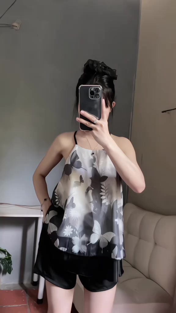 Bộ Yếm Ngủ X4 Kim Thanh - Pijama Lụa Latin Short Bông Mặc Nhà Mát Mịn Họa Tiết Dễ Thương Size 40-75kg | BigBuy360 - bigbuy360.vn