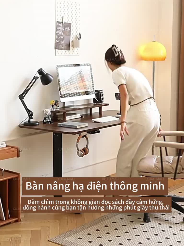 Bàn Làm Việc Nâng Hạ Điện Đa Năng 2in1 Bàn Gaming&Học Tập Chống Đau Lưng Mặt Gỗ Tự Nhiên (Tặng Kèm) | BigBuy360 - bigbuy360.vn