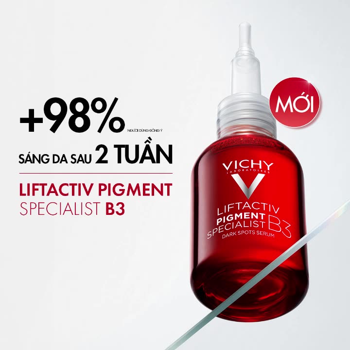 [Thế hệ mới] Serum Vichy B3 sáng da +98% sau 2 tuần nhờ Melasyl + Tranexamic Acid, giảm đốm nâu thâm nám toàn diện, 30ml | BigBuy360 - bigbuy360.vn