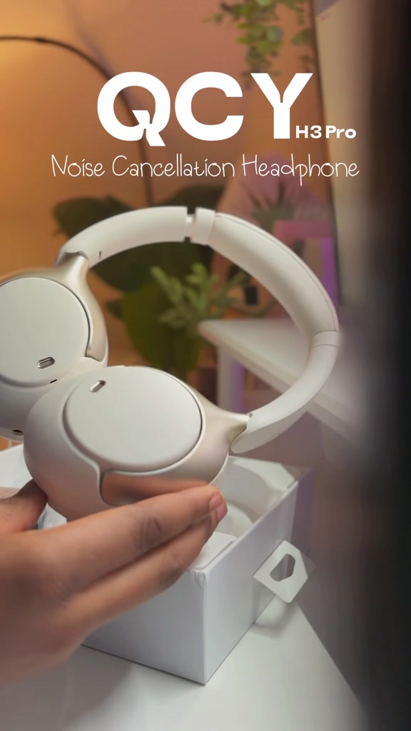 Tai Nghe Chụp Tai Không Dây QCY H3 Pro (BL v5.4, 55H, 50dB ANC, Hi-Res Audio & LDAC, Custom App & Dual Connectivity) | BigBuy360 - bigbuy360.vn