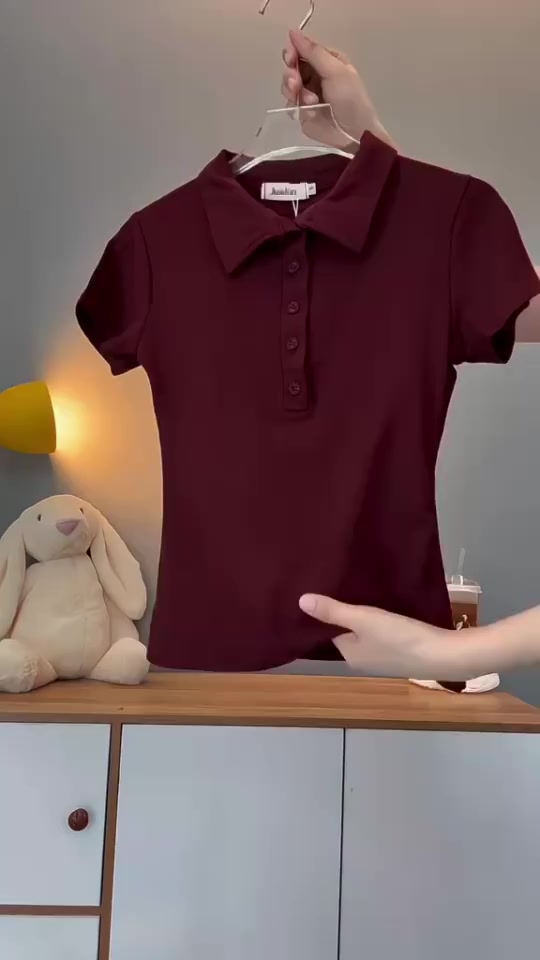 Áo Thun Nữ Cộc Tay Cổ Đức Khuy Cúc Ôm Body , Polo Cộc tay Cotton Mịn Thoáng Mát Top Women KENCO A2149 | BigBuy360 - bigbuy360.vn
