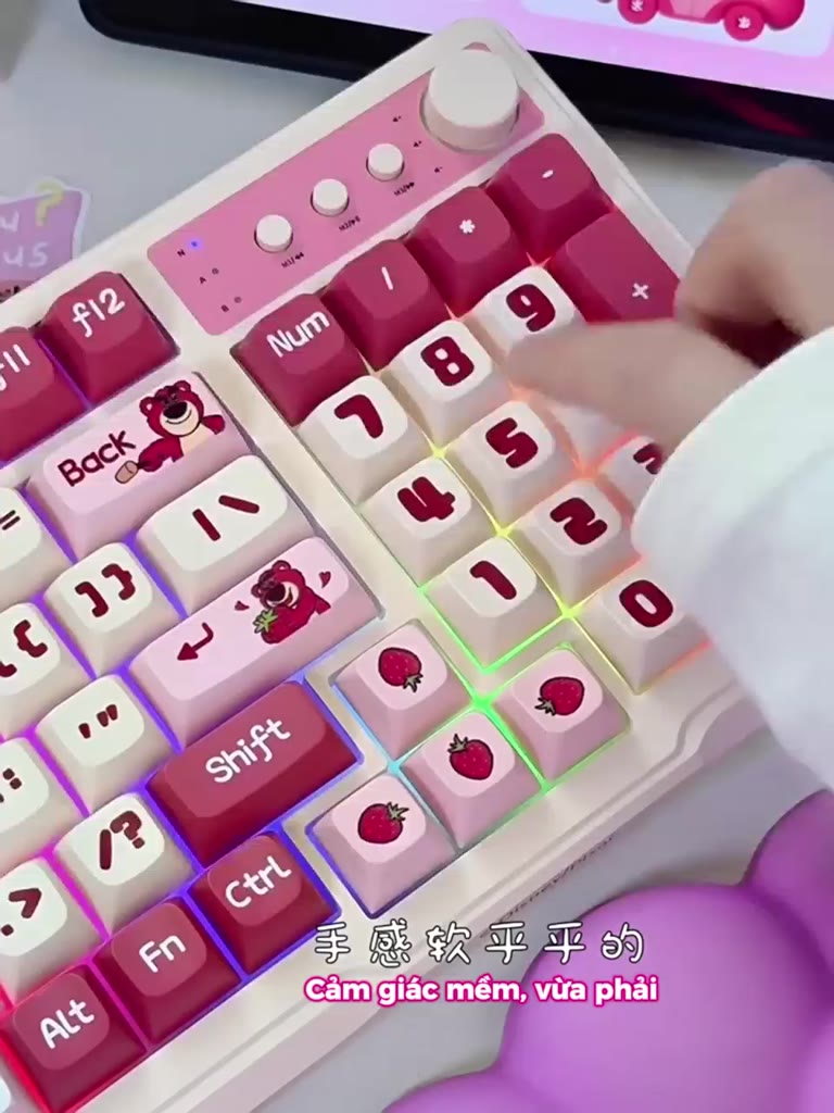 Bàn phím giả cơ không dây Bluetooth/2.4G D98 Phím Led Pin Sạc 2000mAh cho văn phòng kết nối Laptop máy tính điện thoại | BigBuy360 - bigbuy360.vn