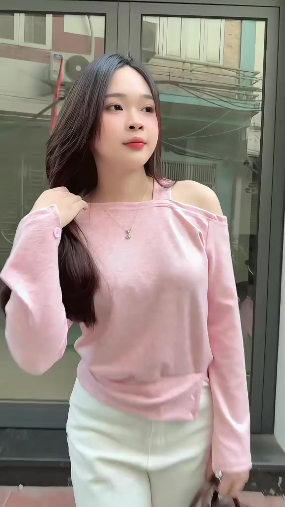 Áo hở vai nữ tay dài chất thun lông thỏ mịn, kiểu dáng basic sexy nhẹ, phối chân váy cực xinh A89 SUTANO | BigBuy360 - bigbuy360.vn