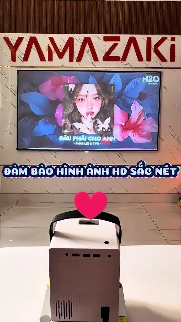 Máy Chiếu mini Yamazaki A9 PRO RAM 2GB siêu mượt HD 4K Android TV 9.0 Độ Sáng 380 - 420 ANSI Bluetooth 5.3 | BigBuy360 - bigbuy360.vn