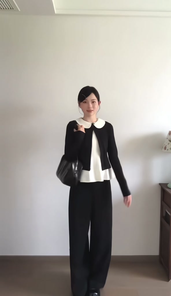 (Set 2 Món): Set Áo Cadigan Len Đen+Áo Trắng Cổ Sen Ngắn Dễ Mặc, Dễ Phối Diện Đi Chơi, Đi Cafe Hay Ở Nhà Đều Xinh | BigBuy360 - bigbuy360.vn