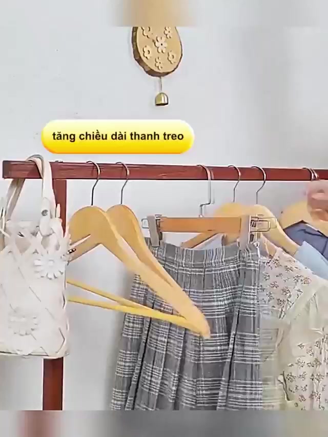 HEINO Kệ Treo Quần Áo 1 Tầng Đa Năng Chất Liệu Gỗ Thông Tự Nhiên Cao Cấp Nhập Khẩu Chống Mối Mọt | BigBuy360 - bigbuy360.vn