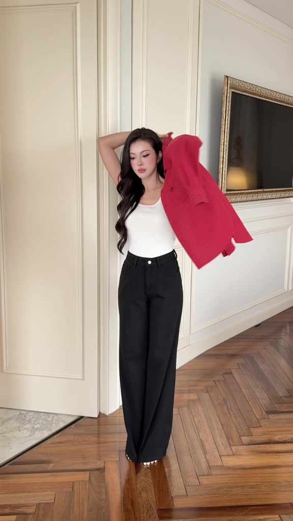 Áo sơ mi sọc nữ GILLEE (nhiều màu) dáng dài thêu nơ vải cotton cao cấp thoáng mát FAS384 | BigBuy360 - bigbuy360.vn