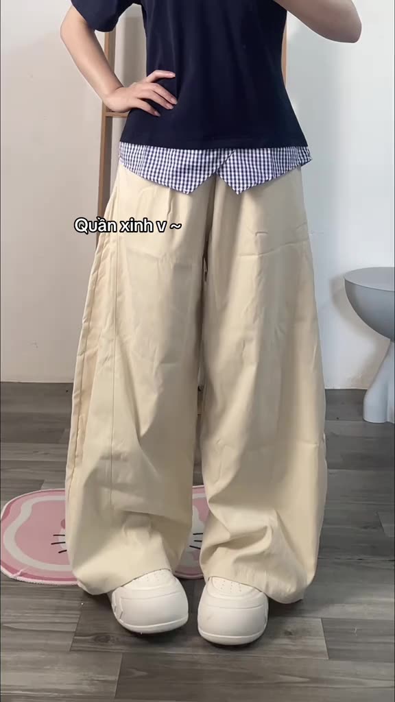 Quần Kaki Suông Dáng Cong, Quần Kaki Dáng Suông Lưng Chun Modern Girls 2025 | BigBuy360 - bigbuy360.vn