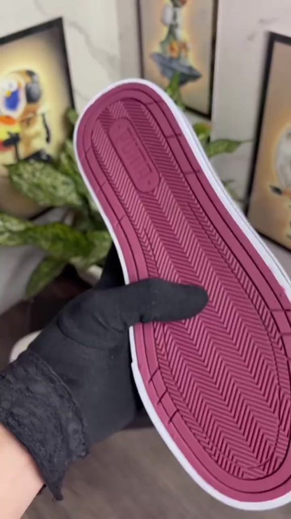 Giày Sneaker Be Gót Đỏ Kẻ Đen, Giày Thể Thao Nam Nữ Court Be Bản SC Tặng Box | BigBuy360 - bigbuy360.vn