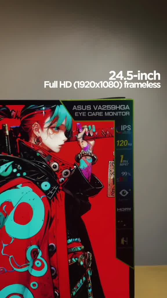 Màn hình ASUS VA259HGA 25 inch 120Hz 1ms IPS Chuyên Game FPS bảo vệ mắt | BigBuy360 - bigbuy360.vn