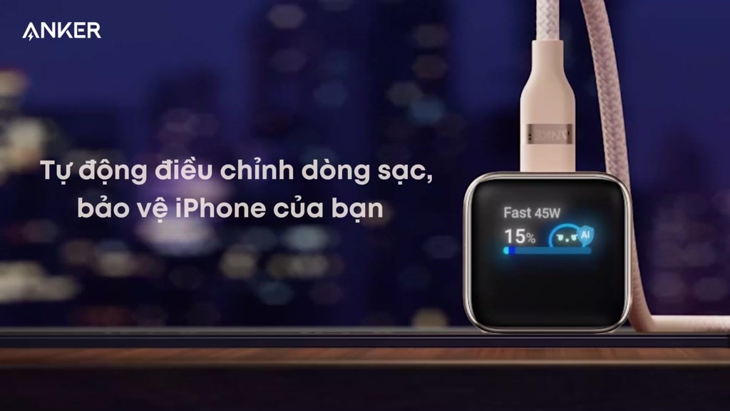 Củ sạc nhanh Anker Nano A121D 45W, thiết kế chân gập, sạc nhanh iPhone 17/16/Samsung A121D | BigBuy360 - bigbuy360.vn