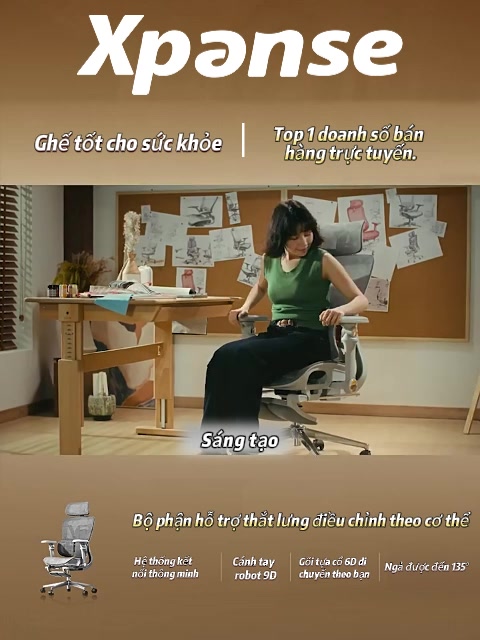 Ghế công thái học Xpanse T10 Hỗ trợ động thái lò xo độc lập,Tựa lưng dạng đẩy trước| ghế game gaming | ghế văn phòng | BigBuy360 - bigbuy360.vn