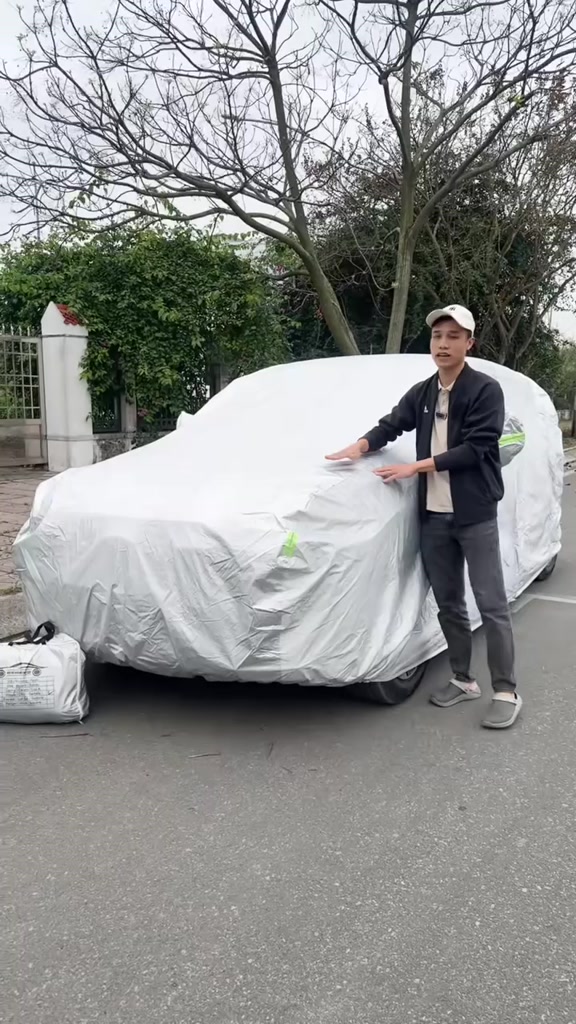 [CAO CẤP] Bạt phủ ô tô 3 lớp vải dù oxford cao cấp áo trùm che phủ xe hơi, bạc phủ oto chống nóng mưa cho xe 5 7 chỗ V8 | BigBuy360 - bigbuy360.vn