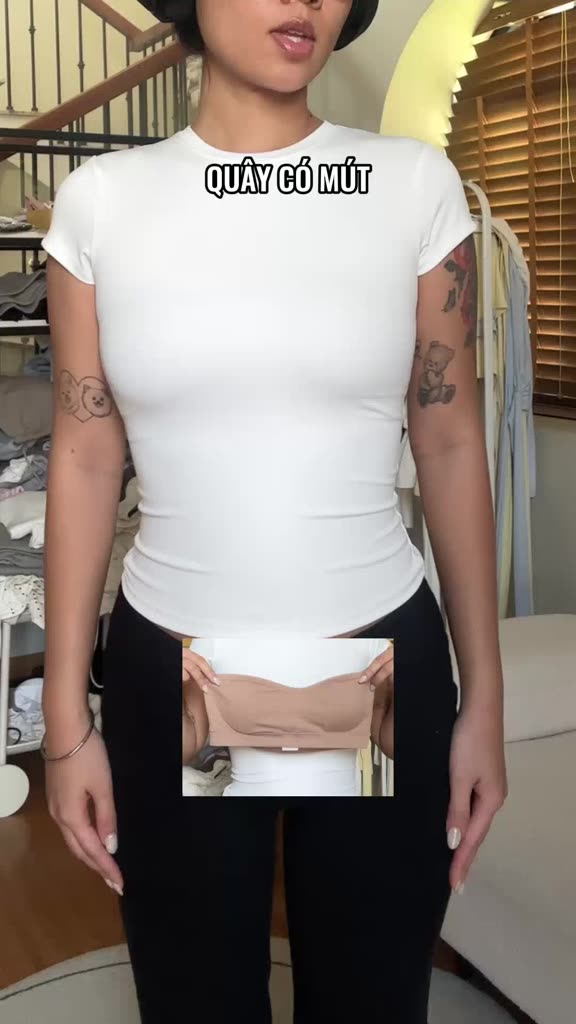 Áo Thun Basic Chiết Eo Vải Thun Cao Cấp Augety Studio, BARE SKIN TOP | BigBuy360 - bigbuy360.vn
