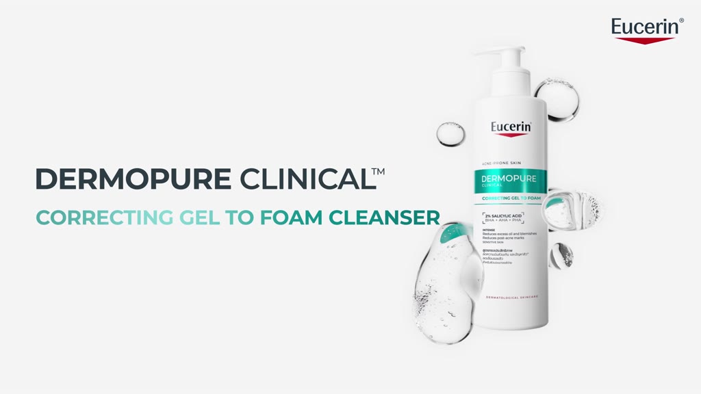 Gel rửa mặt cho da mụn Eucerin® DermoPure Clinical Correcting Gel To Foam 150ml | BigBuy360 - bigbuy360.vn